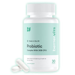 Bettervits Probiotic Complex | 30B CFU | Gut Health | Digestion | Bloating | IBS