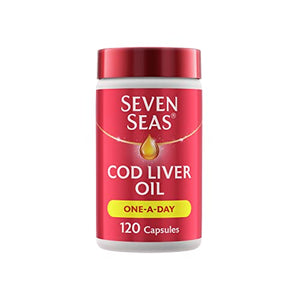 Seven Seas Cod Liver Oil Tablets With Omega-3, Fish Oil, One A Day, 4 Months Supply