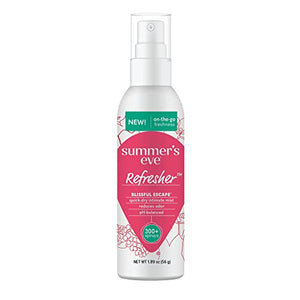 Summer's Eve Refresher Mist, Feminine Spray Reduces Odor, Blissful Escape, Body Spray for Women