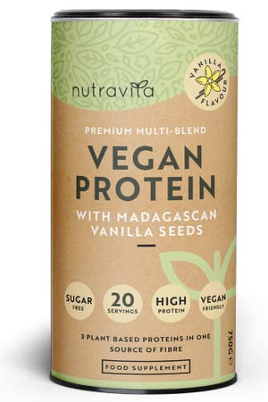 Vegan Protein Powder - Vanilla Flavour - Plant-Based High Protein Powder - 25g Protein per 36g Serving