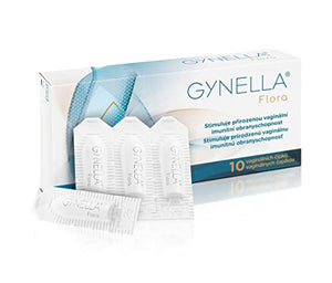 Pharma Brand GYNELLA Flora Vaginal Suppositories 10 Pieces - restores Damaged Vaginal microflora Due to Infection