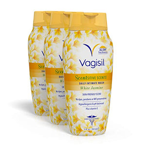 Vagisil Feminine Wash for Intimate Area Hygiene, Scentsitive Scents, pH Balanced and Gynecologist Tested