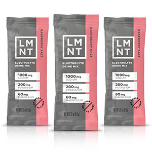 LMNT Zero-Sugar Electrolytes - Raspberry Salt - Hydration Powder Packets | No Dodgy