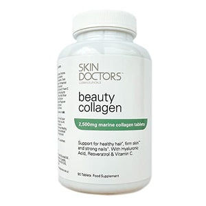 Skin Doctors Collagen Tablets | 2500mg | Hydrolysed Marine Collagen | Hyaluronic Acid