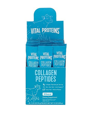 Vital Proteins Collagen Peptides Powder Supplement Travel Packs, Hydrolyzed Collagen