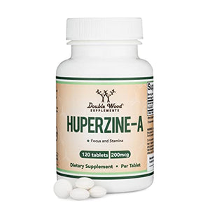 Huperzine A 200mcg (Third Party Tested) Manufactured in The USA, 120 Tablets, Brain