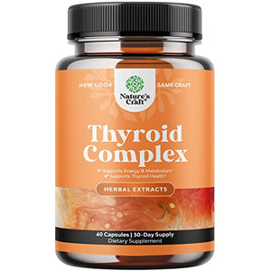 Pure Thyroid Support Supplement for Women - Thyroid Support for Weight Loss Mood