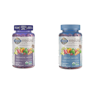Garden of Life Organics Prenatal Gummies Multivitamin with Vitamin D3, B6, B12 & Organics Men's
