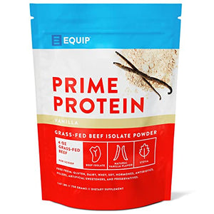 Equip Foods Prime Protein - Grass Fed Beef Protein Powder Isolate - Gluten Free Carnivore