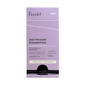 Perelel 2nd Trimester Prenatal Pack - Daily Pregnancy Vitamins - Omega DHA Prenatal Vitamins