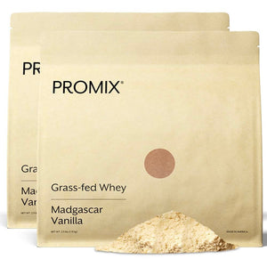 Promix Whey Protein Powder, Vanilla - 5lb Bulk - Grass-Fed & 100% All Natural