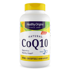 Healthy Origins Natural CoQ10 (Kaneka Q10), 100 mg - Heart Health & Energy Supplement