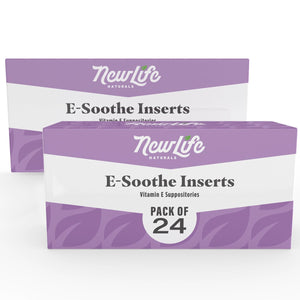 NewLife Naturals Vitamin E Suppositories 38IU - Vaginal Dryness Irritation Menopause Atrophy Relief