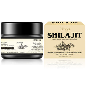 Shilajit Pure Himalayan Organic - Pure Original Shilajit, 50g(Large Volume), Enriched