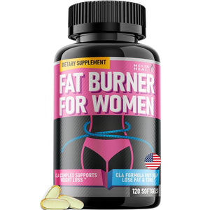 Helix Heal Belly Fat Burner for Women - Lose Stomach Fat w/Softgel Diet Pills