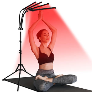 Red Light Therapy for Body, 180LEDs Red Light Therapy Lamp with Tripod, 3-in-1 Chip Designed 660nm &850nm