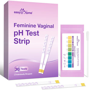 Easy@Home Vaginal pH Test -30 Strips | BV Test Kit at Home for Women | Yeast Infection Test + pH Balance