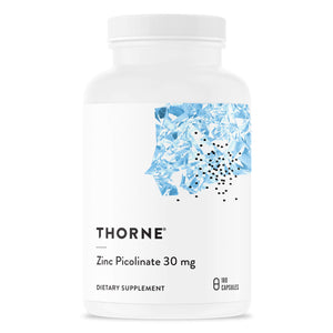 Thorne Zinc Picolinate 30 mg - Well-Absorbed Zinc Supplement for Growth and Immune