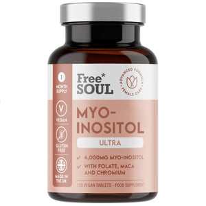 Free Soul Myo-Inositol Ultra Supplement with 4,000mg Myo-Inositol, 200ug Folate, 100ug