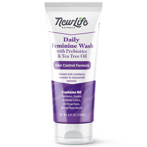 NewLife Naturals Daily Feminine Wash for pH Balance and Odor Control for Feminine Hygiene Intimate Wash