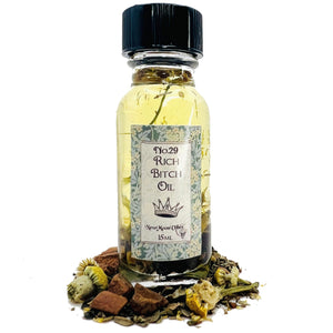 Rich Bitch Oil by New Moon Vibes - Attract Luxury Lavish Lifestyle Abundance Success Wealth
