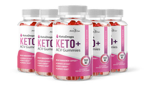 Keto Drops ACV Gummies Weight Loss - 1500mg Once a Day, Strong Time Released