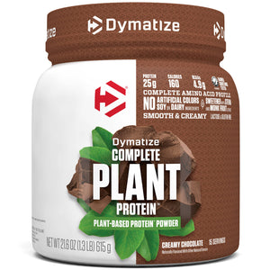 Dymatize Vegan Plant Protein, Creamy Chocolate, 25g Protein, 4.8g BCAAs, Complete