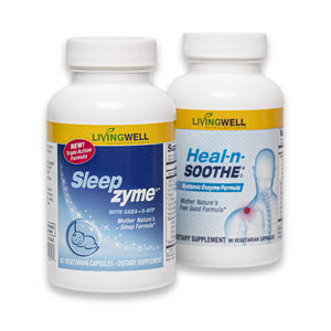 HEAL-N-SOOTHE & Sleepzyme Bundle - 60 Count - Natural Sleep Aid, Sleep Supplement