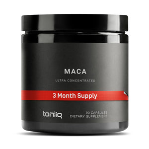 Toniiq 10,000mg 20x Concentrated Extract - Single Origin Wildcrafted Maca Root Capsules