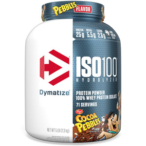 Dymatize ISO100 Hydrolyzed Protein Powder, 100% Whey Isolate, 25g of Protein, 5.5g