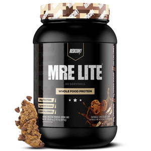 REDCON1 MRE Lite Whole Food Protein Powder, Oatmeal Chocolate Chip - Low Carb