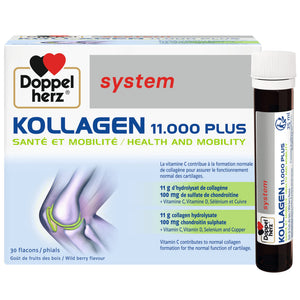 Doppelherz - Kollagen 11000 Plus - Collagen hydrolysate, chondroitin Sulphate, Vitamins C and D and Trace Elements