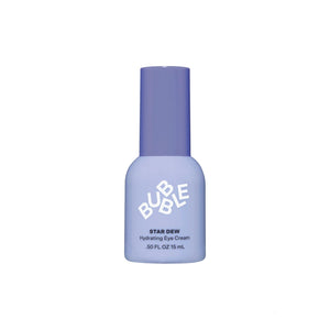 Bubble Skincare Star Dew Hydrating Eye Cream 15ml, featuring its signature bright packaging and dewy-finish formula.