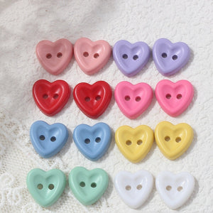cute heart eye plastic buttons for sewing clothing decoration 20pcs