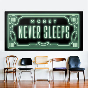 modern canvas wall art frameless typography poster minimalist home decor