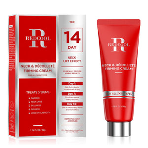 Redcool retinol neck firming cream with collagen and hyaluronic acid for tightening and lifting neck skin