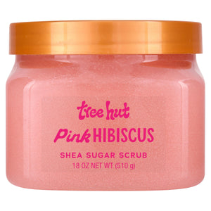 Tree Hut Pink Hibiscus Shea Sugar Body Scrub 18 oz jar