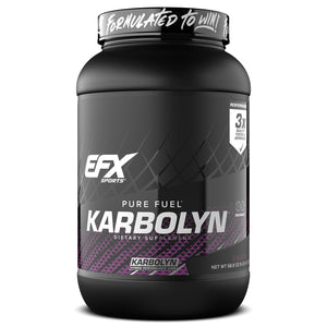 EFX Sports Karbolyn Fuel carbohydrate powder intra workout energy recovery grape flavor 36 servings