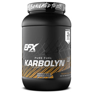 EFX Sports Karbolyn Fuel carbohydrate powder intra workout energy recovery supplement tropical storm 37 servings