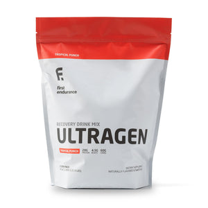 First Endurance Ultragen recovery drink post workout protein mix energy boost tropical punch 15 servings