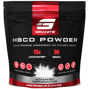 Granite HBCD highly branched cyclic dextrin powder cluster dextrin carbohydrate glycogen energy muscle recovery workout supplement 30 servings