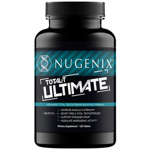 Nugenix Total-T Ultimate testosterone booster for men supporting free and total testosterone, energy, strength, muscle performance and vitality