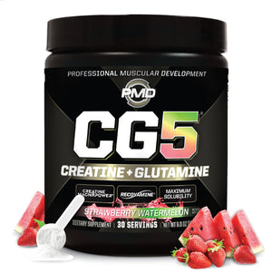 PMD Sports CG5 creatine L glutamine powder strawberry watermelon muscle strength recovery performance supplement 30 servings
