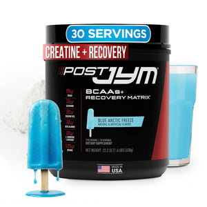 Post JYM Active Matrix creatine HCL BCAA glutamine recovery powder blue arctic freeze 30 servings