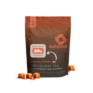 Tailwind Nutrition Recovery Mix salted caramel protein carbs electrolytes post workout drink vegan 20 servings