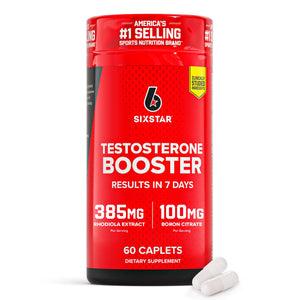 Testosterone booster supplement for men with Rhodiola extract and Boron citrate supporting energy, stamina, muscle growth and gym workout performance