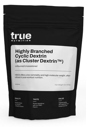 True Nutrition highly branched cyclic dextrin powder HBCD intra workout carbs energy recovery supplement unflavored 1lb
