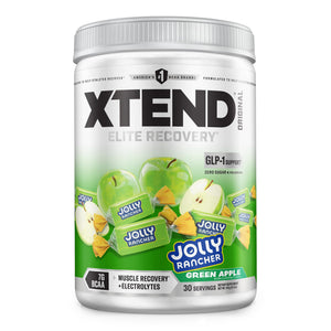Xtend Original BCAA powder green apple jolly rancher glutamine electrolytes recovery drink 30 servings