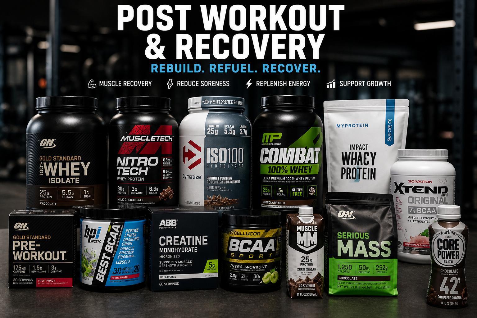 Sports Nutrition Post-Workout & Recovery Products – Boost Your Recovery with Pocelia