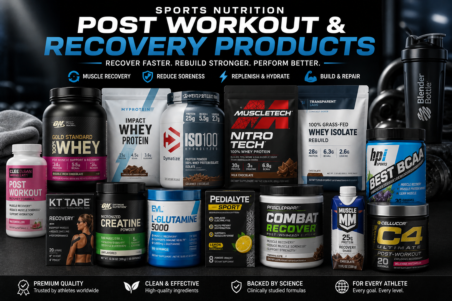 Sports Nutrition Post Workout & Recovery Products